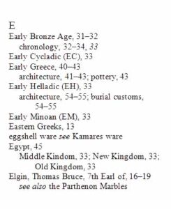 A run-in styled index sample. The sub-entries are set on the same line, wrapping as needed.